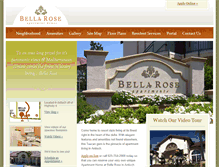 Tablet Screenshot of bellaroseapts.com